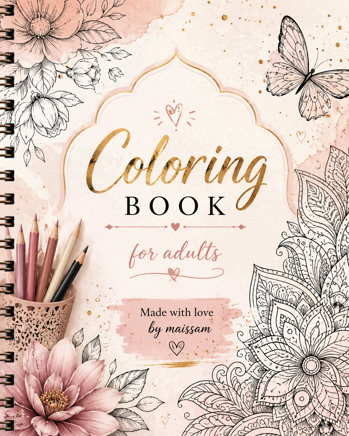 Adult Coloring & Motivation Book