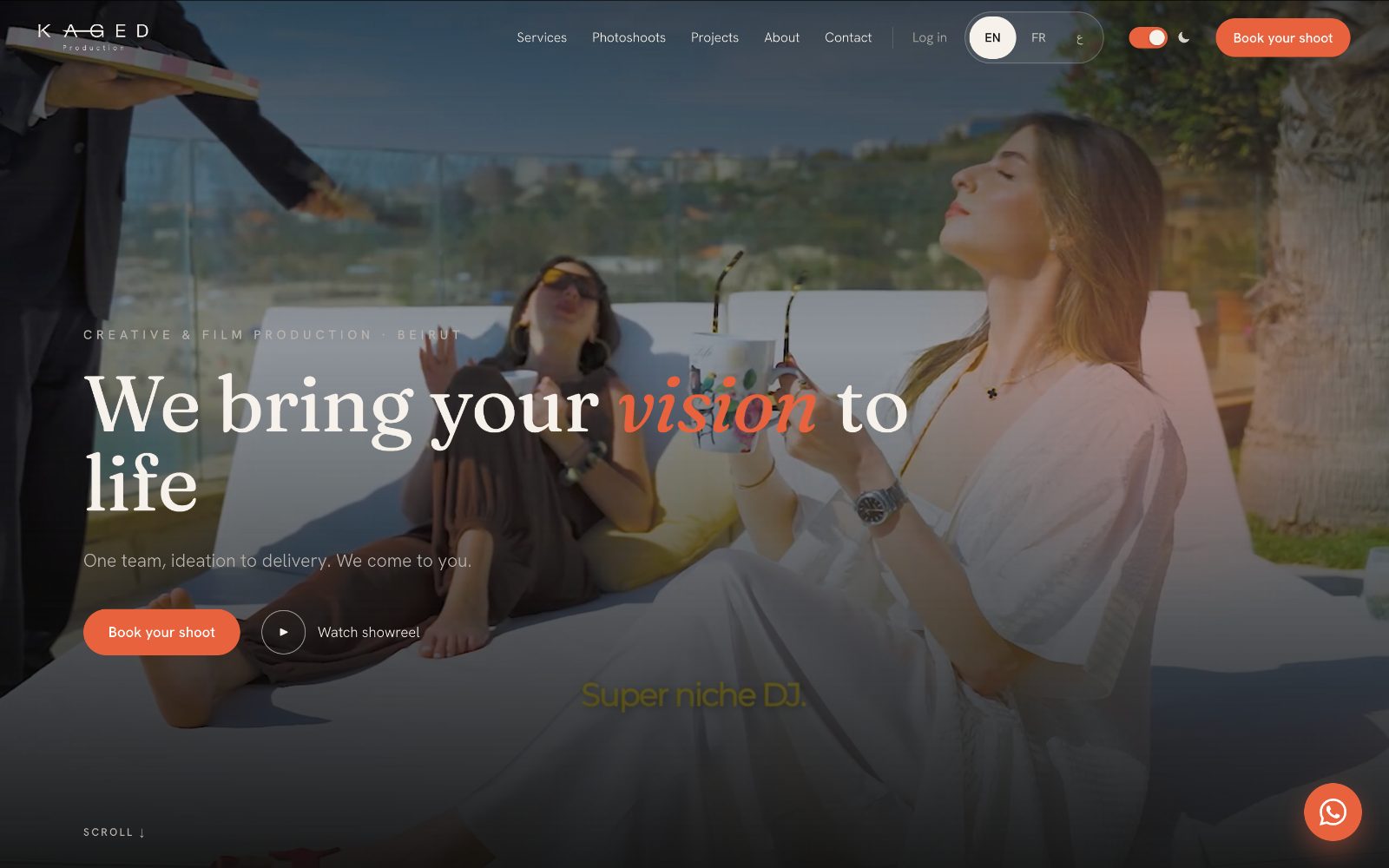 KAGED Production — Film & Creative Studio Site
