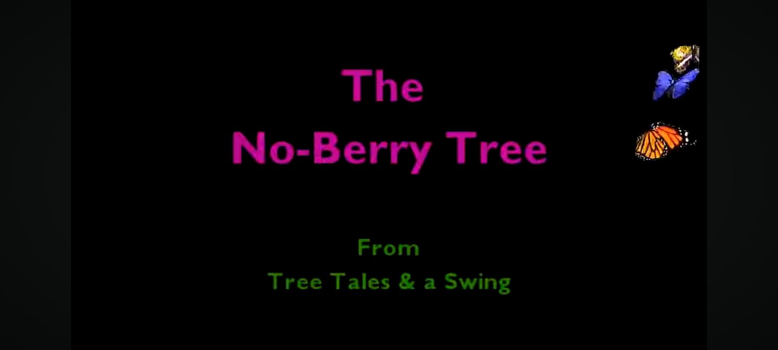 "The No-berry tree", a children's book trailer