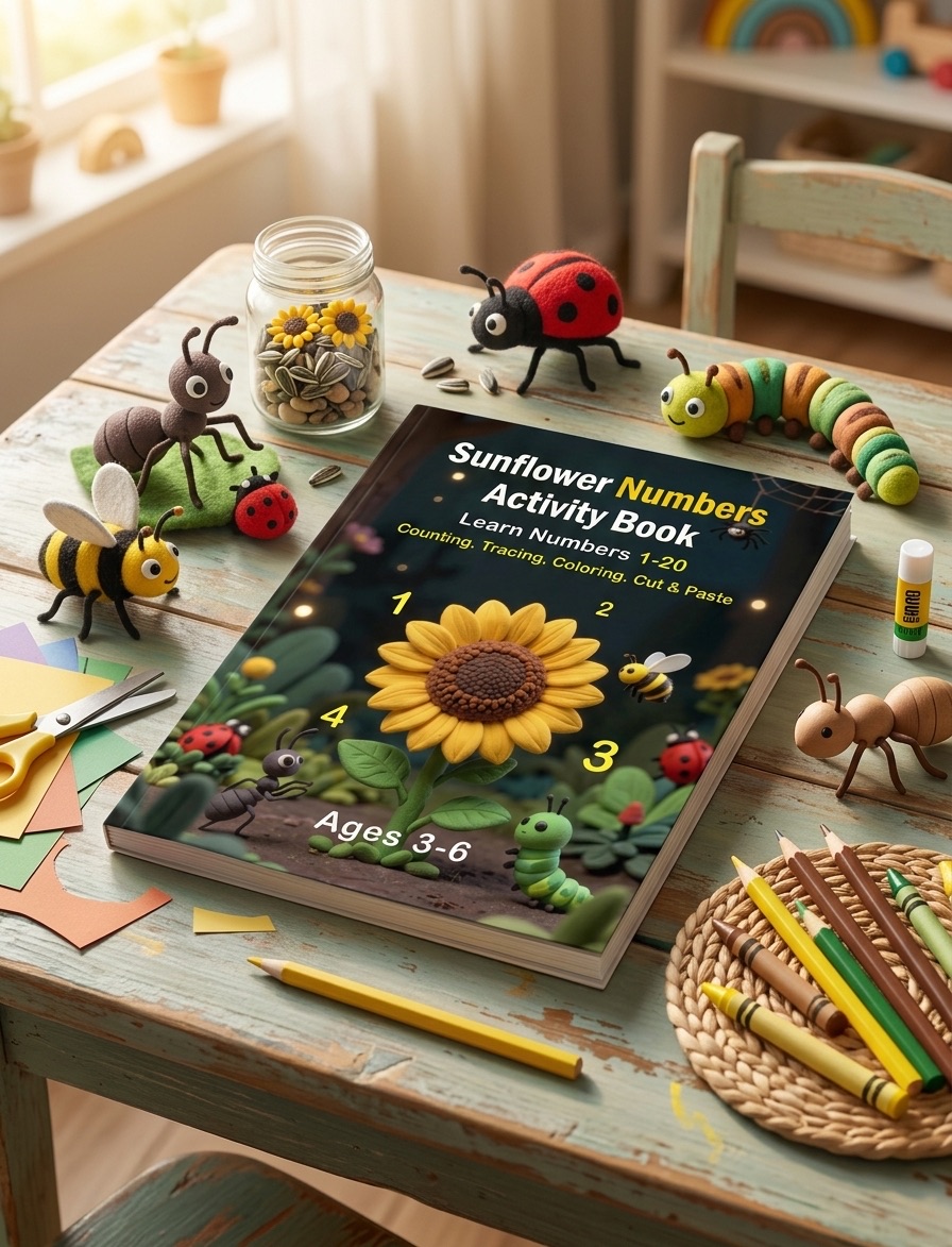 Sunflower Activity Book ( kdp Amazon )