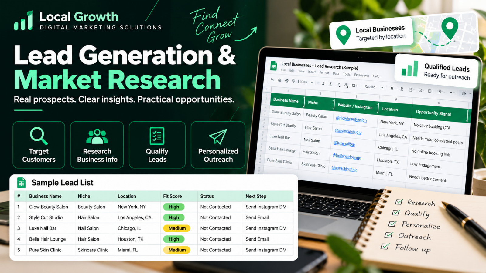 Lead Generation & Market Research