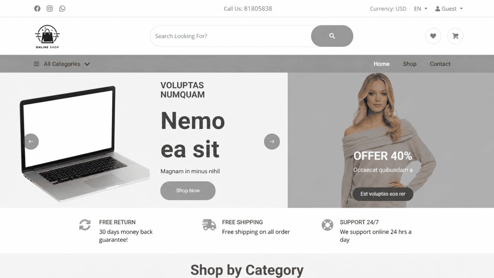 Ecommerce Store & Management System