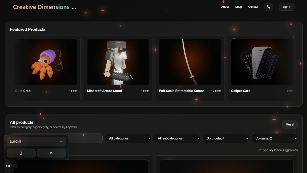 Creative Dimensions: Advanced Full-Stack 3D Printing Portal & Automated E-Commerce Engine