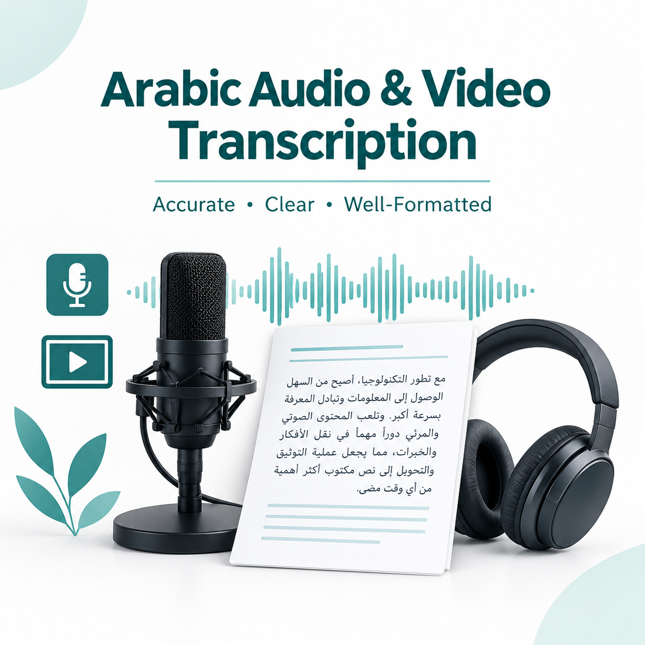 Arabic Audio & Video Transcription