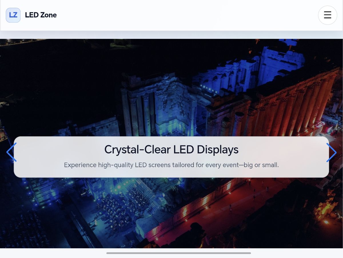 LED ZONE WEBSITE